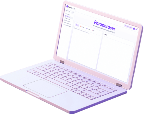 Laptop with Parafrasist open