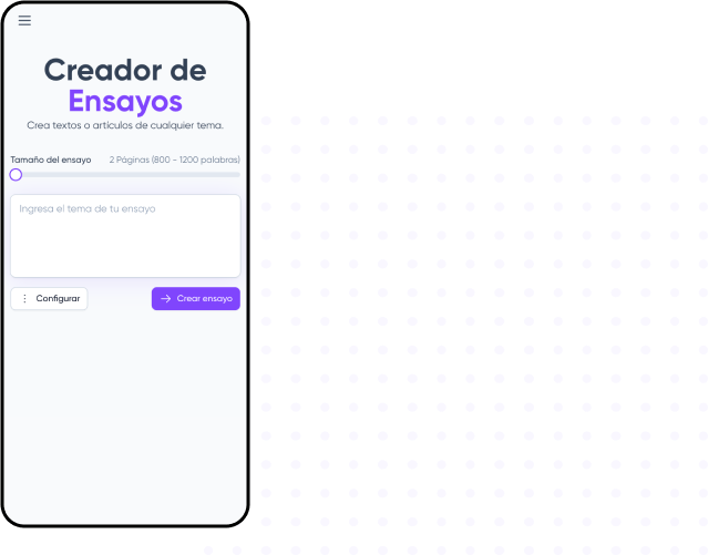 Desarrollador de ensayos con IA de Parafrasist.
