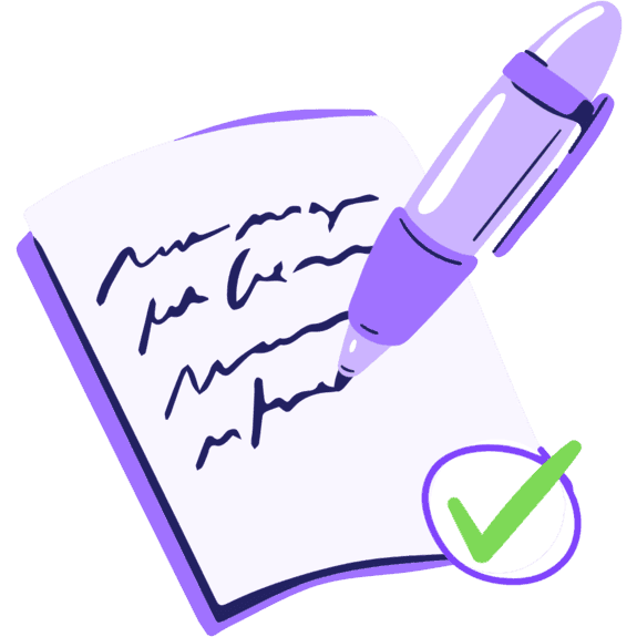 Imagen que simboliza la escritura de un ensayo