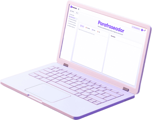 Computadora portatil con Parafrasist abierto