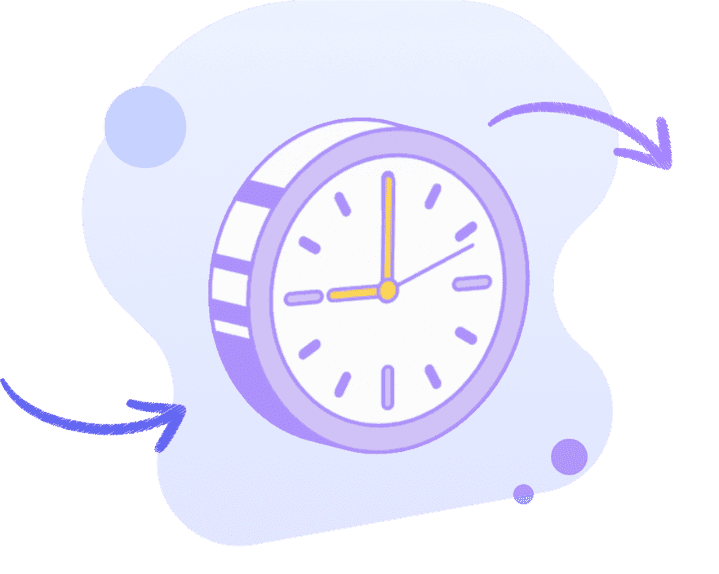 Reloj que simboliza el tiempo ahorrado al resumir